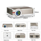 eug 8000lms blue-tooth projector home theater android movie tv hd airplay hdmi