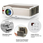 hd android wifi projector home theater proyector 150'' movie tv youtube netflix