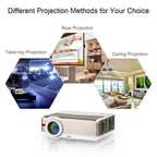 hd android wifi projector home theater proyector 150'' movie tv youtube netflix