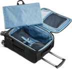 Pro Travel Softside Expandable Luggage with Spinner Wheels, Black, Carry-On 21-Inch