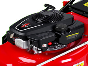 131cc Foldable Gas Lawn Mower, Self-Propelled Rear-Wheel Drive, 18 Inch Cutting Width, 50L Grass Bag, 3-in-1 Mulching/Side Discharge/Rear-Bagging, Lightweight Push-Button Start Mower