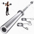 Olympic 7 feet Weight Bar Solid Iron Workout Gym Home Exercises Barbell,2-Inch Center Holes