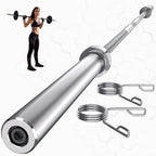 Olympic 7 feet Weight Bar Solid Iron Workout Gym Home Exercises Barbell,2-Inch Center Holes