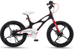 RoyalBaby Kids Bike Boys Girls Space Shuttle Black 18 Inch Magnesium 2 Hand Disc Brakes Kickstand