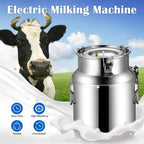 huidazhou cow milking machine pump milker machine, 7l auto-stop device for cow livestock household farm, stainless steel food grade bucket milking device