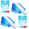 Inflatable Pool Water Slide, Blue (2 Pack) &amp;  Repair Kit (2 Pack)