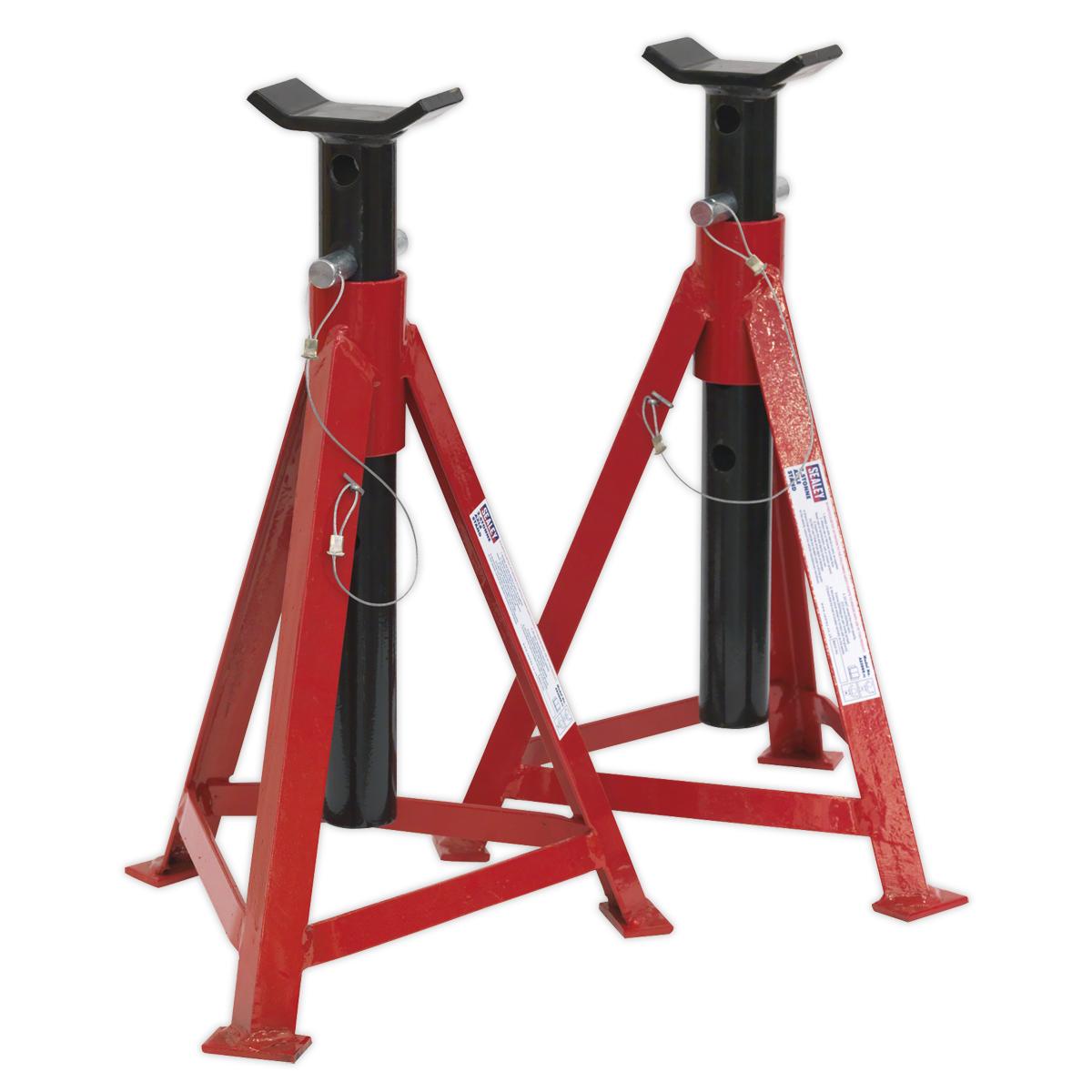 AS3000 Sealey Axle Stands 2.5tonne Capacity per Stand 5tonne per Pair Medium
