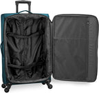 Anzio Softside Expandable Spinner Luggage, Teal, 3-Piece Set (22/26/30)