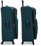 Anzio Softside Expandable Spinner Luggage, Teal, 3-Piece Set (22/26/30)