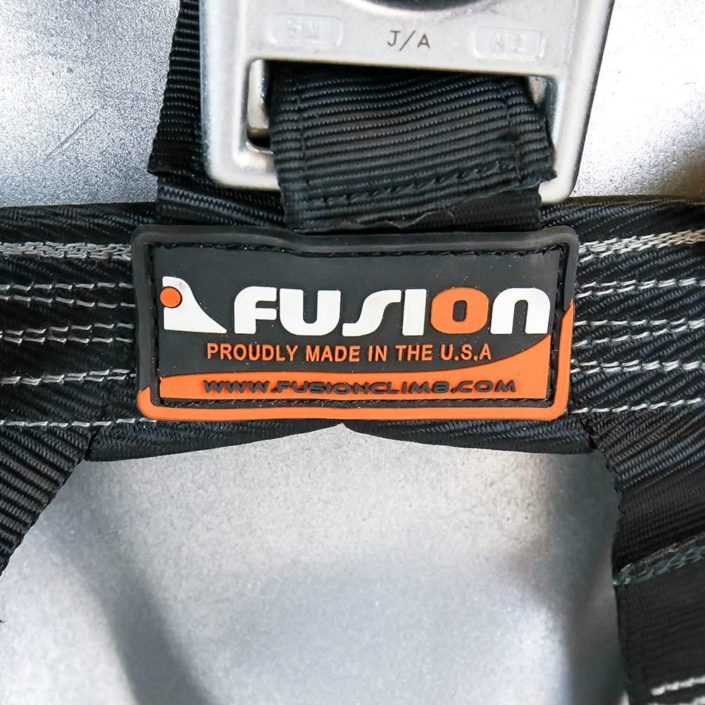 Fusion Climb Tac-Scape Heavy Duty Tactical Full Body Padded Y Style Rescue Harness, Black/Gray, Small (TCH-603-S)