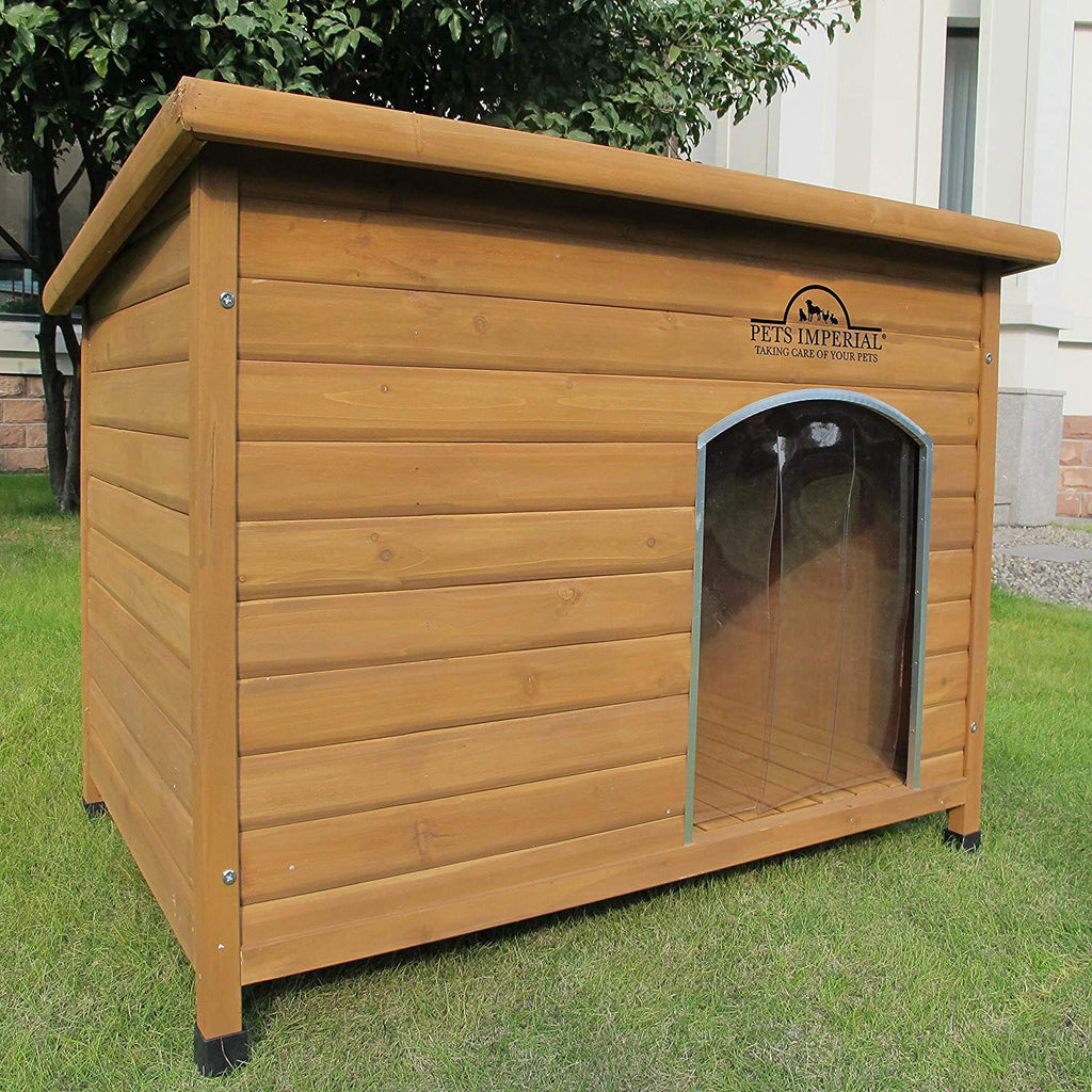 Pets Imperial Extra LarInsulated Wooden Norfolk Dog Kennel With Removable Floor For Easy Cleaning