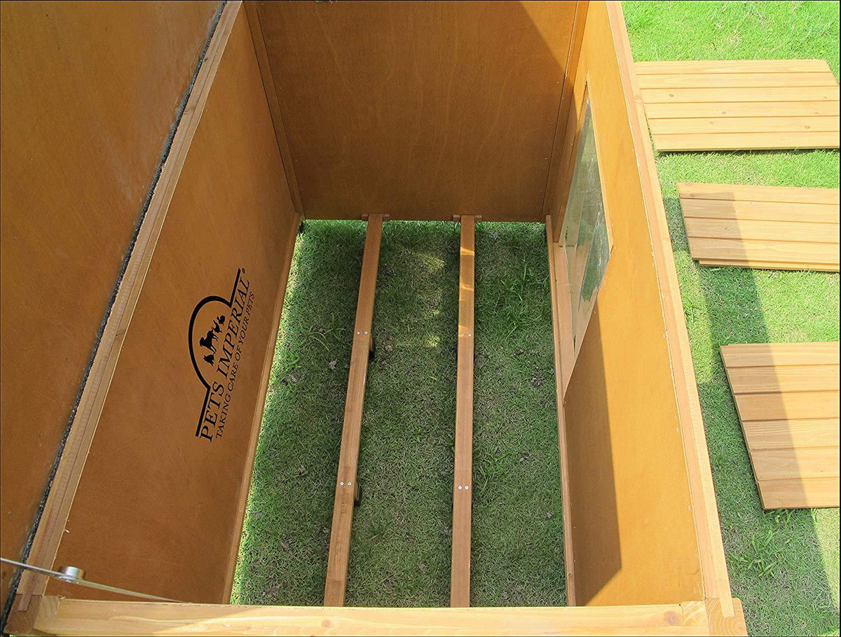 Pets Imperial Extra LarInsulated Wooden Norfolk Dog Kennel With Removable Floor For Easy Cleaning
