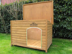 Pets Imperial Extra LarInsulated Wooden Norfolk Dog Kennel With Removable Floor For Easy Cleaning