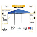 ST100 Shade Tech 10 ft. x 10 ft. Grey Straight Leg Canopy