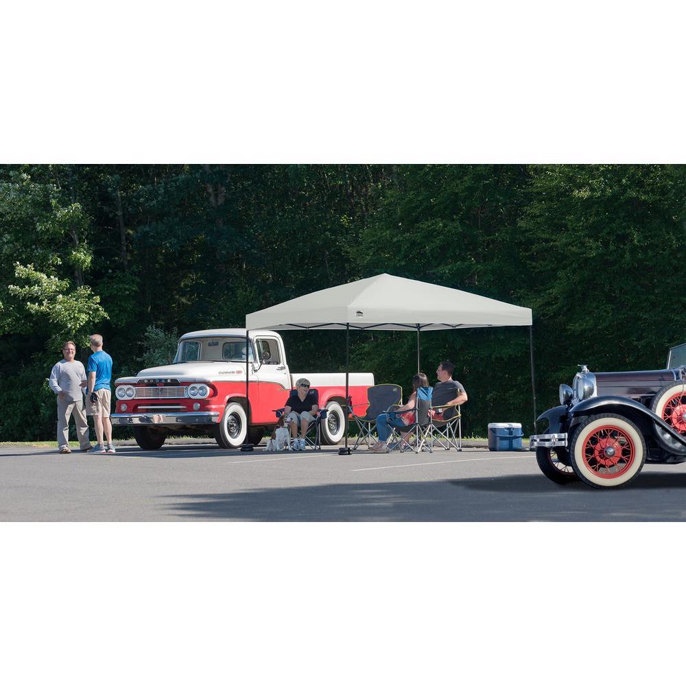 ST100 Shade Tech 10 ft. x 10 ft. Grey Straight Leg Canopy