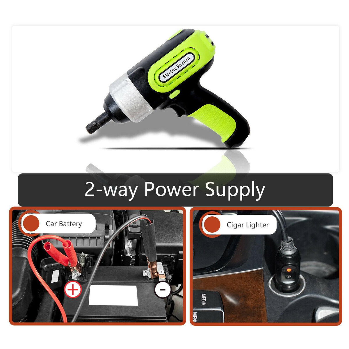 Electric Hydraulic Floor Jack 5 Ton 12V DC Car Jack Lift Impact Wrench Tool Kits