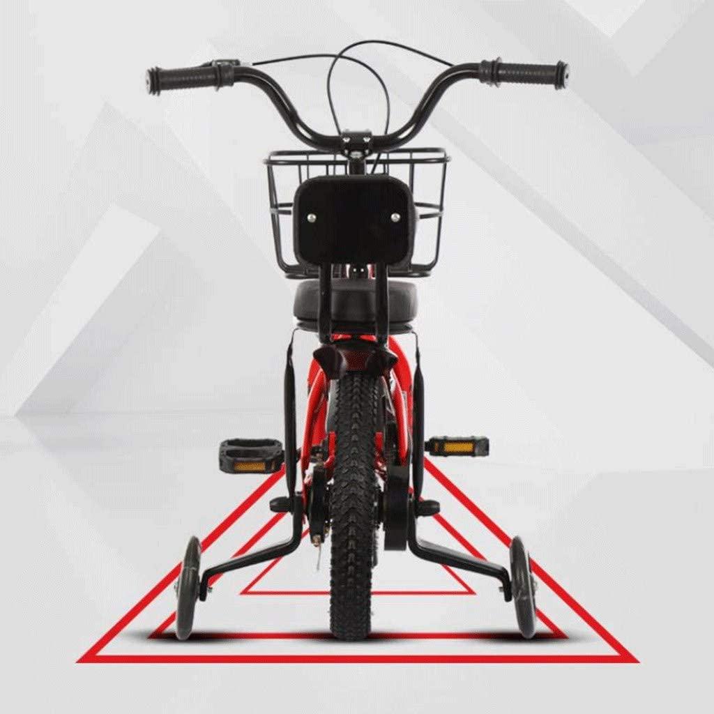 Kids Bike BMX Bike for Kids Boys Girls Bicycle Children's Boy’s Girl’s Training Bicycle for 2-10 Years Childrens Bicycle with Flash Training Wheels and Stabilisers ( Color : Black , Size : 12inch )