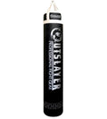 Muay Thai Punching Bag Black and White 6ft 130lbs FILLED