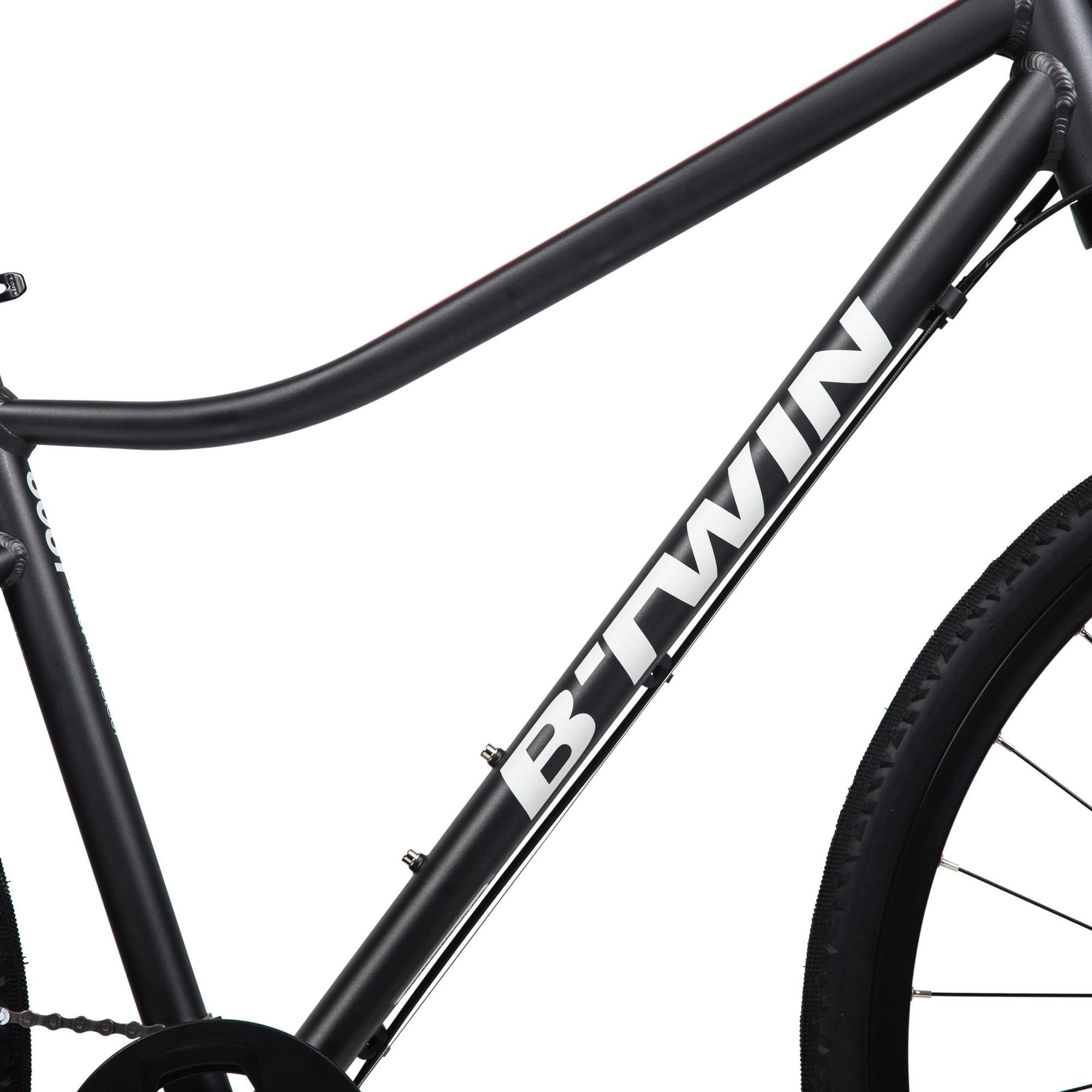 Decathlon Riverside 500, Adult Hybrid Bike, 700c, Black, Large
