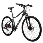 Decathlon Riverside 500, Adult Hybrid Bike, 700c, Black, Large