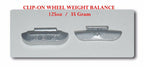 600 Pcs P Style Clip-on Wheel Weight  1.25oz 35 gram  P125 Led Free