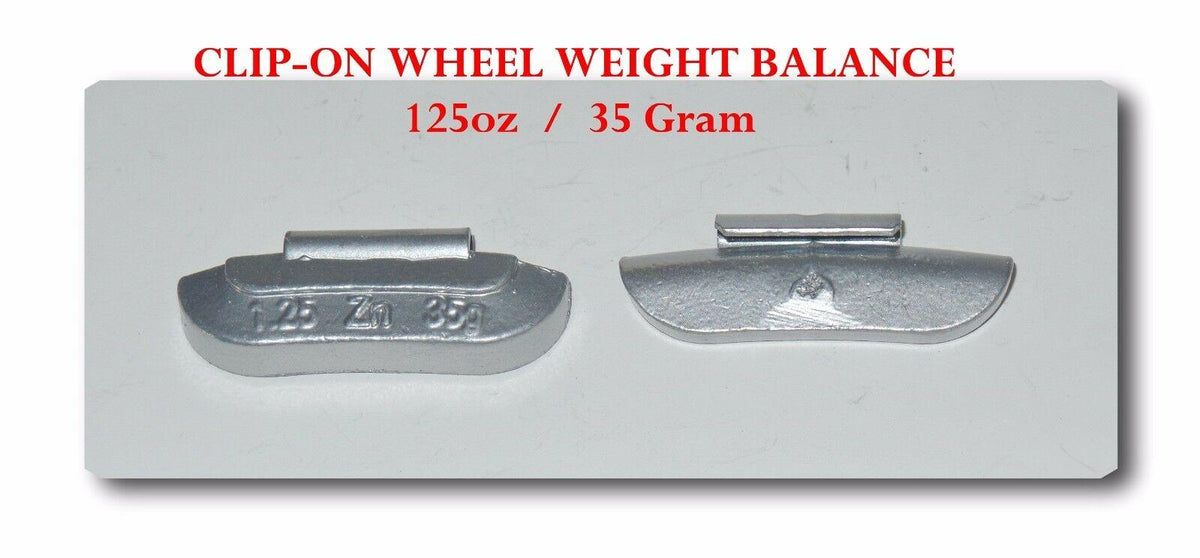 600 Pcs P Style Clip-on Wheel Weight  1.25oz 35 gram  P125 Led Free