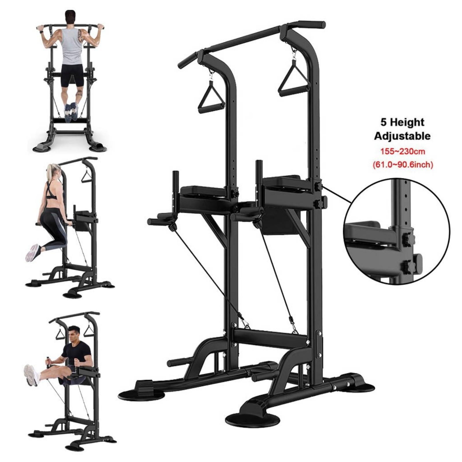 VANLOFE Dip Station Chin Up Bar Core Power Tower Pull Push Home Gym Fitness Equipment