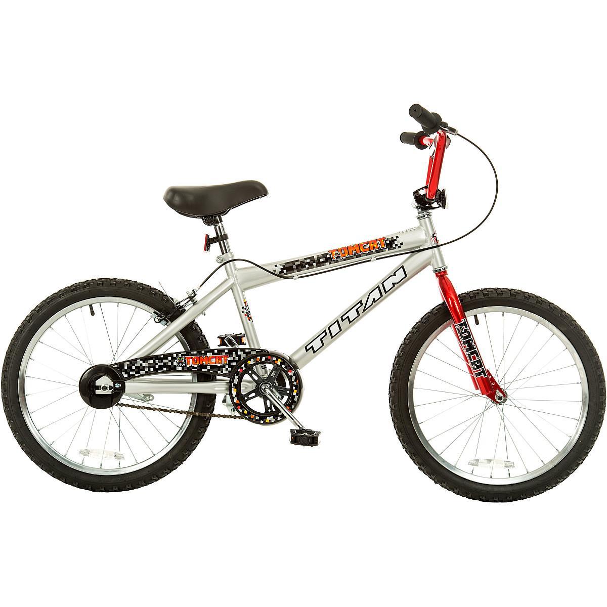 Tomcat Boys BMX Bike with 20 In. Wheels, Red and Silver