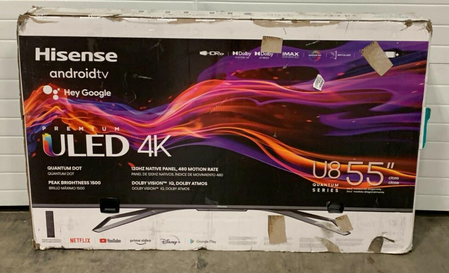 hisense u8 series (55u8g) 55" 4k uled smart tv