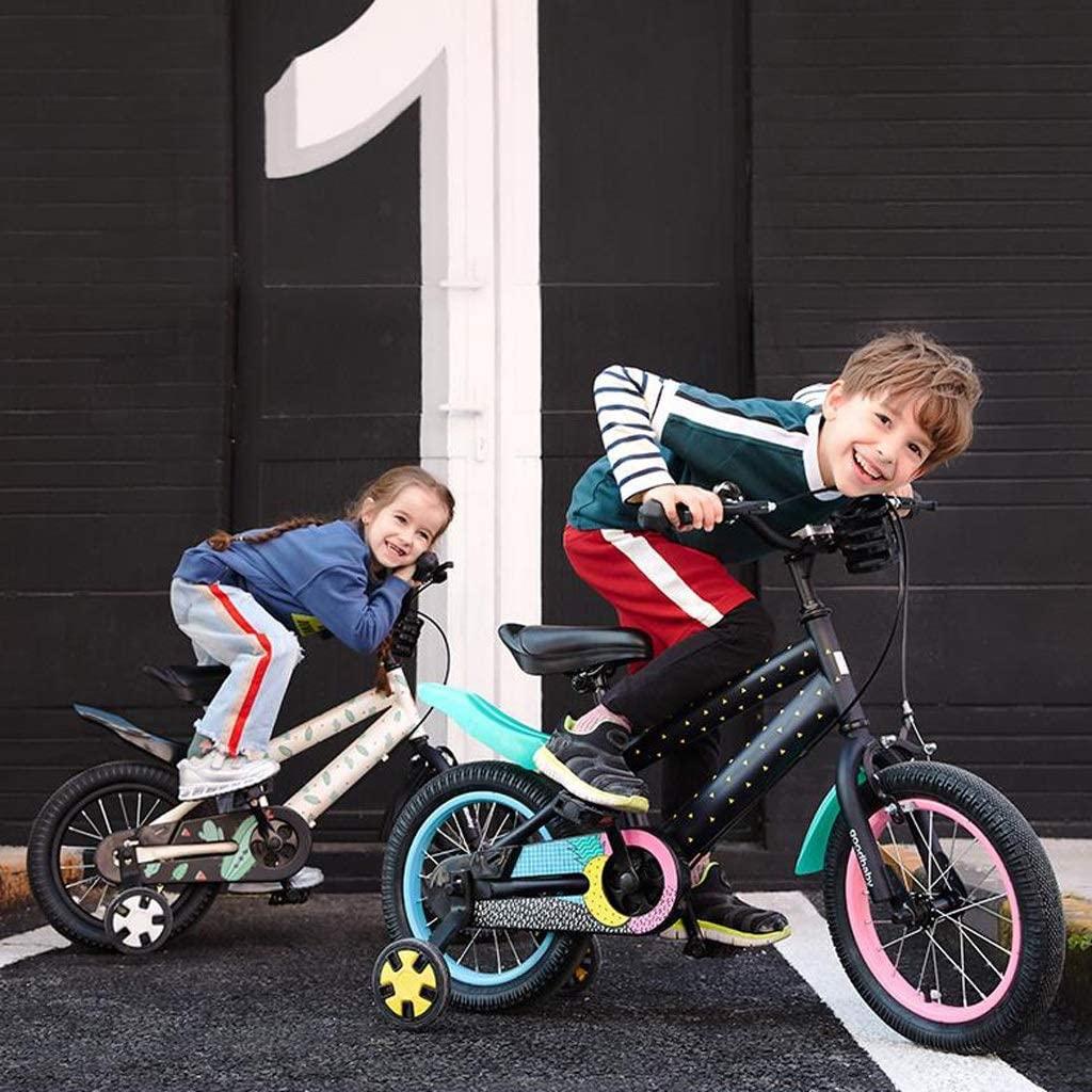 JLFSDB Kids Bike BMX Bike for Kids Boys Girls Bicycle Boys Girls Bike for Toddlers and Kids, 12 14 16 Inch Wheels  Connect Assembly &amp; Regular Assembly with Training Wheels (Size : 16inch)