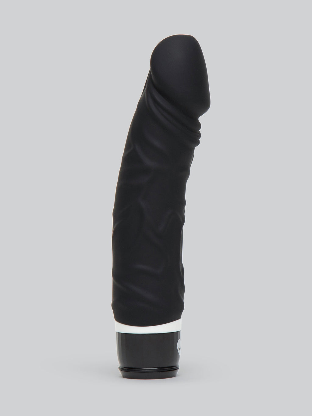 Lovehoney Silicone 7 Function Girthy Realistic Dildo Vibrator 6.5 Inch, Black