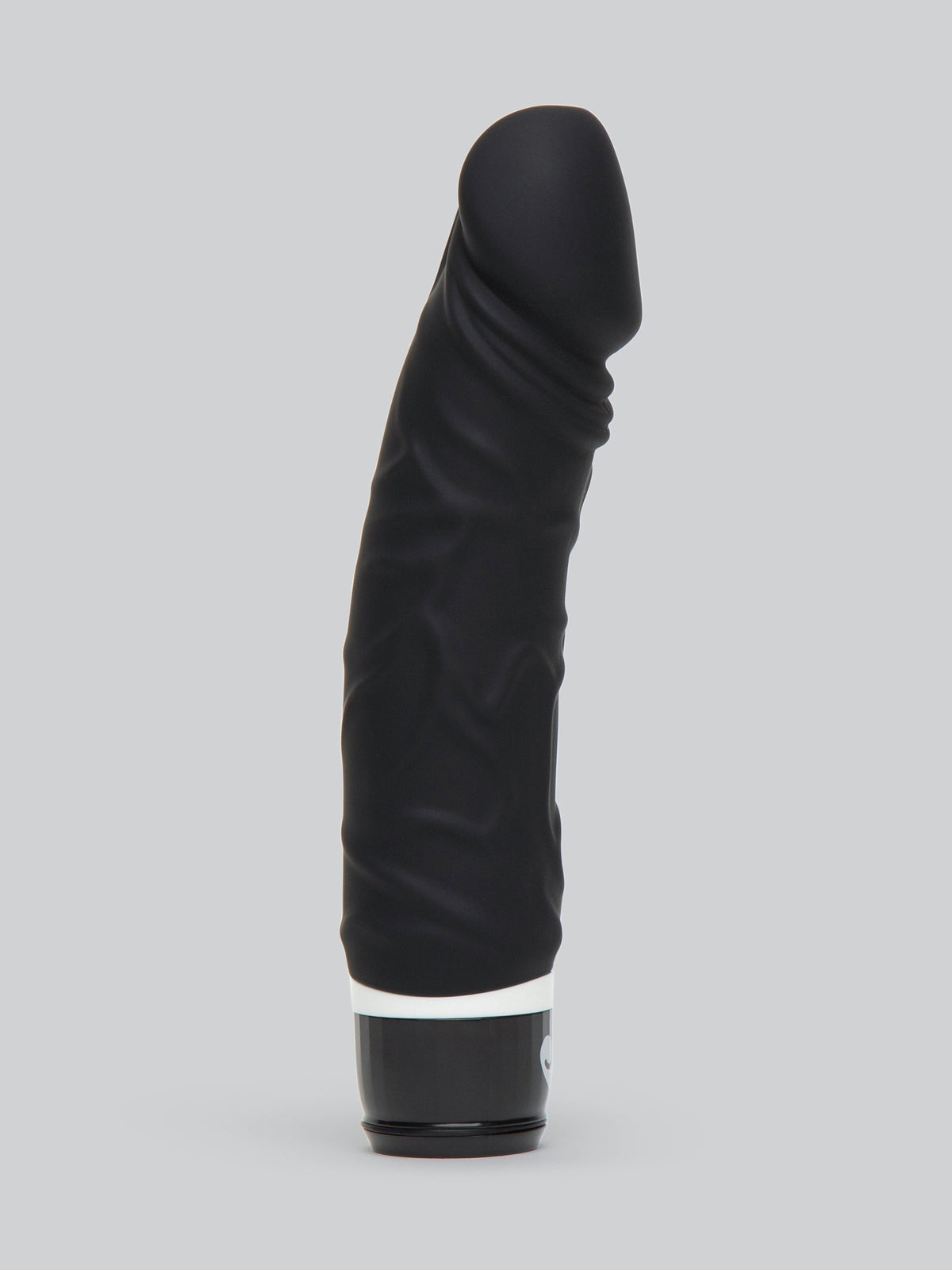 Lovehoney Silicone 7 Function Girthy Realistic Dildo Vibrator 6.5 Inch, Black