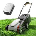 14 Inch Cordless Lawn Mower, Brushless Battery Powered Push Mower with 5.0Ah Battery, 5-Position Height, 9-Gallon Bag, Lightweight Grass Cutter for Small to Mid-Sized Yards