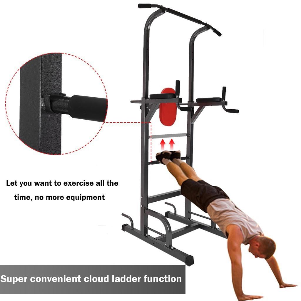 Mchoice Power Tower Dip Station Pull-up Bars Strength Training Workout Fitness Equipment for Home Gym (Weight Capacity 660lbs)