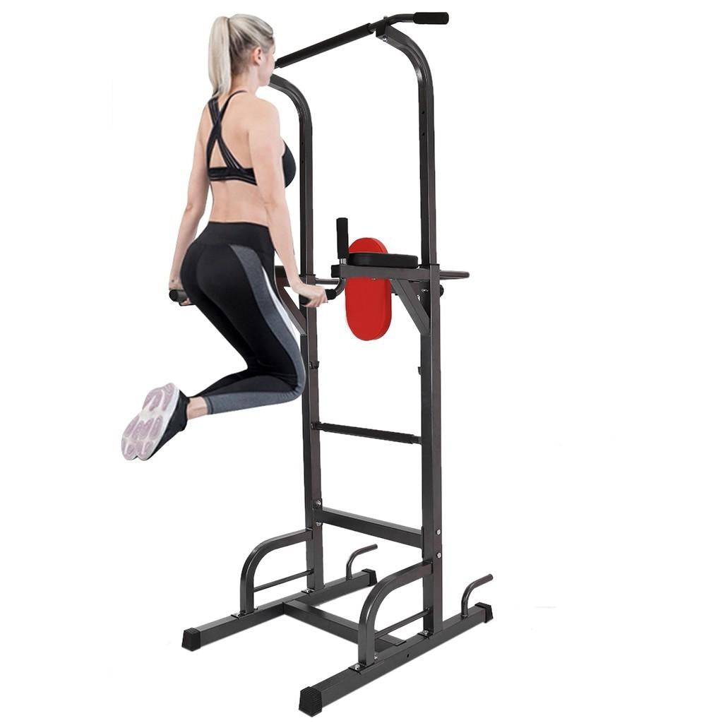 Mchoice Power Tower Dip Station Pull-up Bars Strength Training Workout Fitness Equipment for Home Gym (Weight Capacity 660lbs)