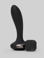 Hot Octopuss Flexible Base Remote Control Silicone Vibrating Butt Plug, Black