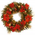 National Tree Company Pine Decorated Prelit Wreath, (Multi-color)