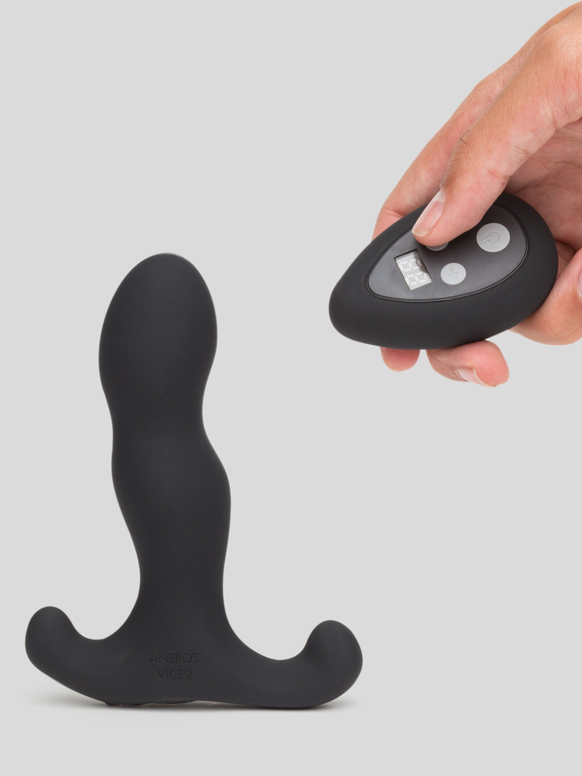Aneros Vice 2 Silicone Rechargeable Remote Control Prostate Massager, Black