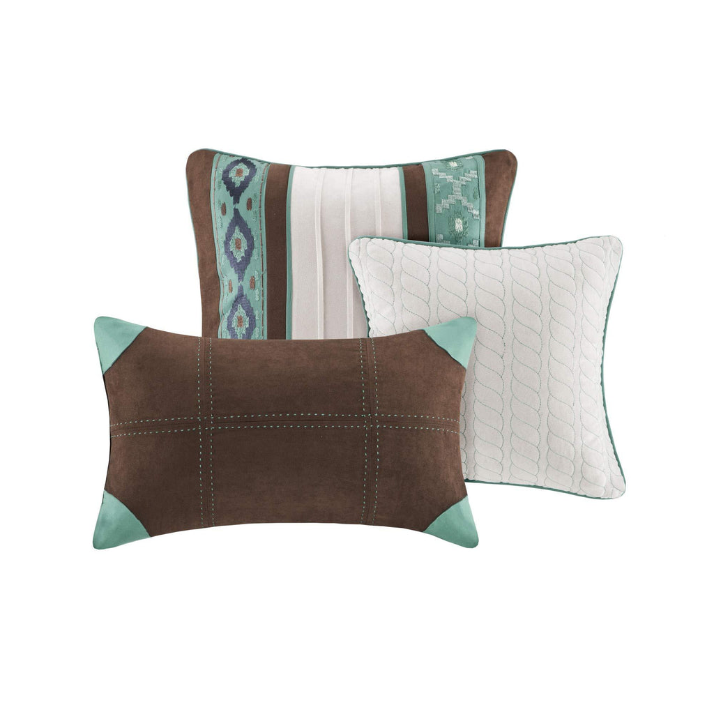 Gracie Mills Malone 6 Piece Quilted Coverlet Set Blue King/Cal - MP13-3032