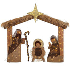 5 ft Warm White LED Nativity Scene Holiday Yard Decoration