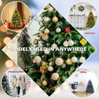 5 ft. Green Pre-Lit LED Snowy Hinged Artificial Christmas Tree with Multi-Color Lights