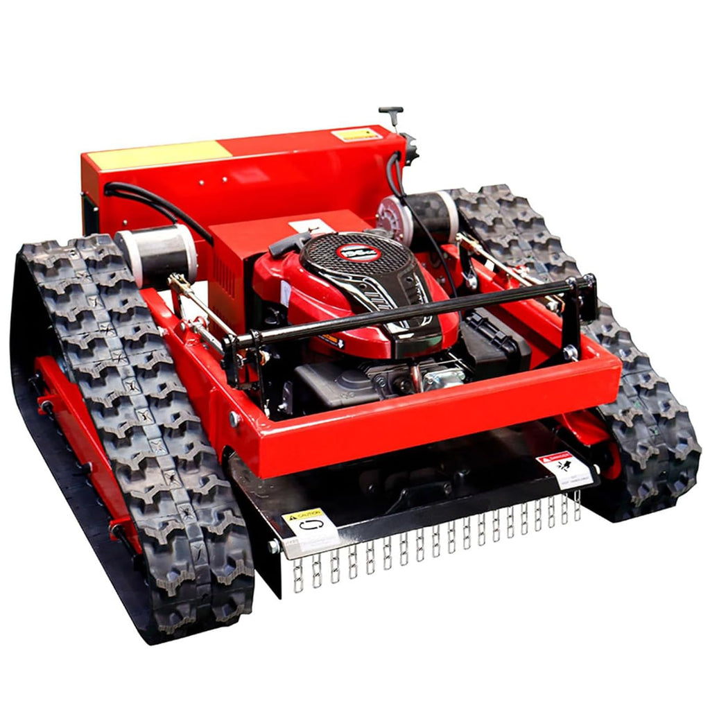 Remote Control Lawn Mower, Adjustable Cutting Height, Automatic Track Lawn Mower for 45° Slope, All-Terrain for Steep Slopes Tall Grass LarLawns