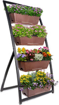 raised garden bed - vertical garden - garden planter - herb garden - strawberry planter - planters - garden 19x25x50 inches, for balcony, indoor-outdoor use