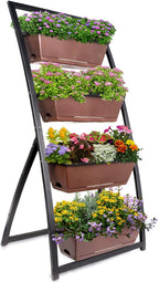 raised garden bed - vertical garden - garden planter - herb garden - strawberry planter - planters - garden 19x25x50 inches, for balcony, indoor-outdoor use
