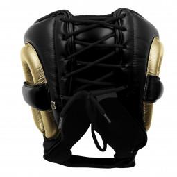 adiStar Pro Boxing Headguard - For Boxing, Kickboxing, and Training - for Men, Women, Unisex- Small, Black/Gold