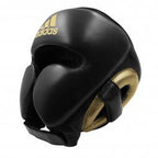 adiStar Pro Boxing Headguard - For Boxing, Kickboxing, and Training - for Men, Women, Unisex- Small, Black/Gold