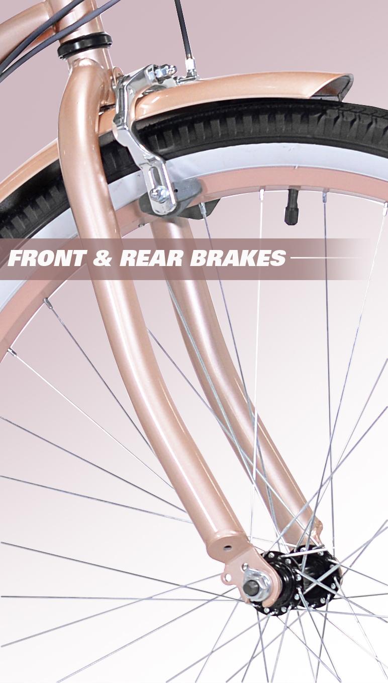 Kent 26" Bayside Women's Cruiser Bike, Rose Gold