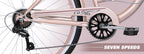 Kent 26" Bayside Women's Cruiser Bike, Rose Gold
