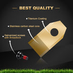 36Pcs Replacement Blades Compatible with All  Robotic mowers, Durable ium Replacement Blades, Including Screws with Safety Coating