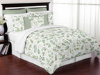 Botanical Floral Leaf Full/Queen Comforter Set by Sweet Jojo s